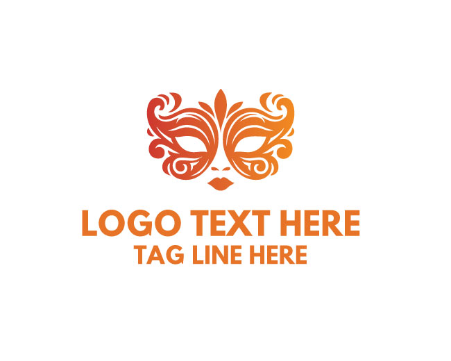 Decorative Mask Art Brand Logo