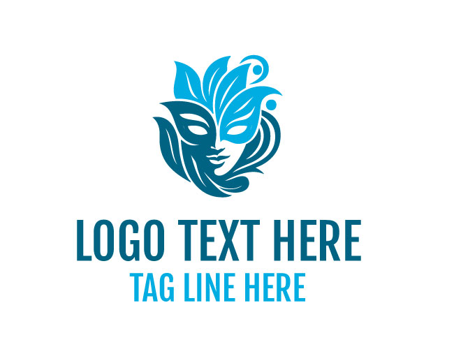 Minimal Decorative Mask Logo