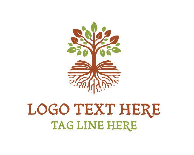 Education Book Tree Logo