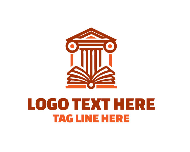Education Book Library Pillar Logo