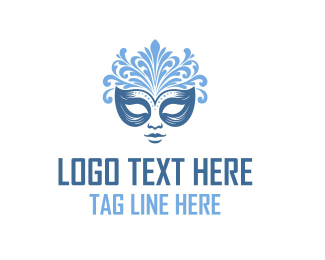 Simple Shape Decorative Mask Logo