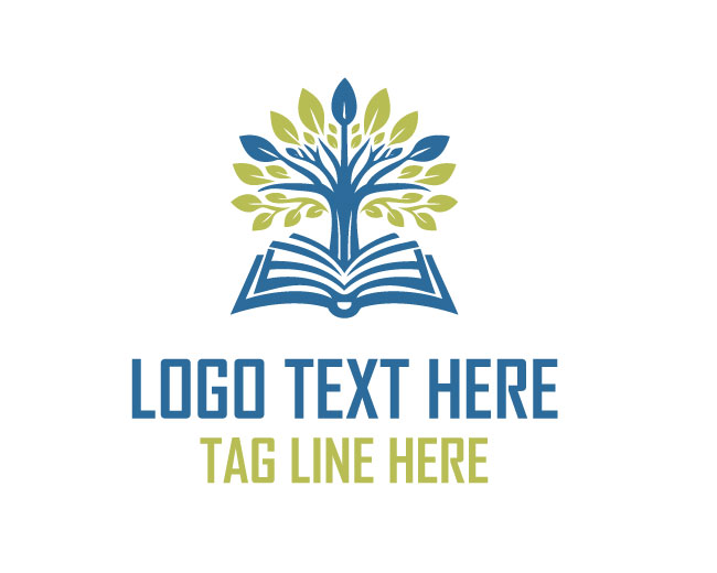 Education Book Tree Logo