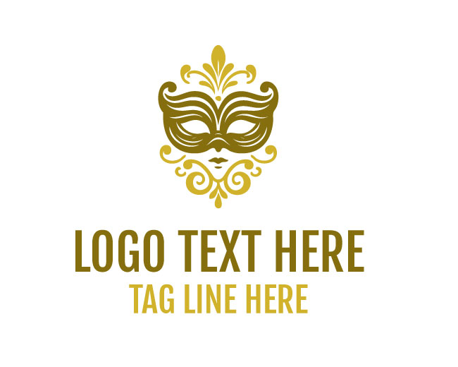 Crisp Decorative Mask Logo