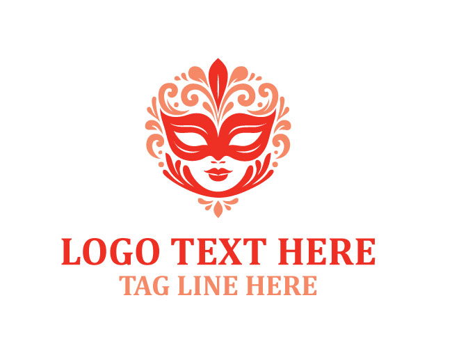 Graphic Decorative Mask Logo