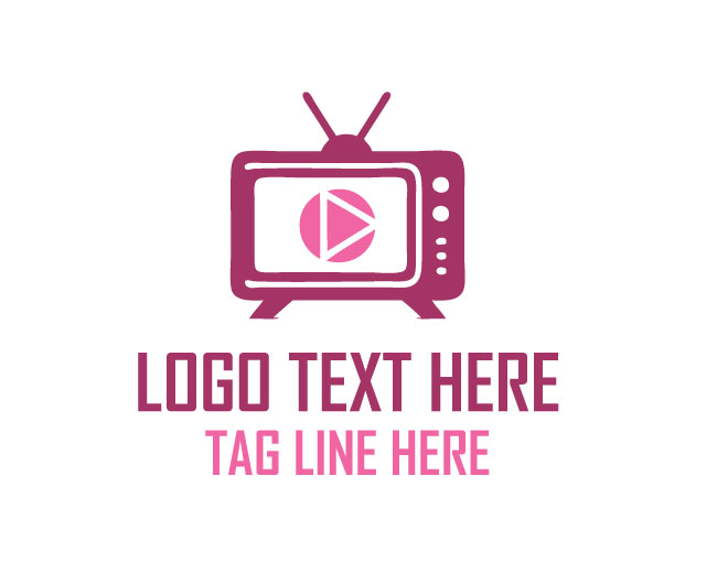 Simple TV Screen Logo