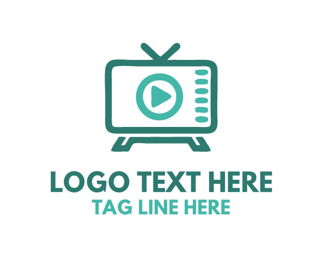 Minimal TV Icon Logo
