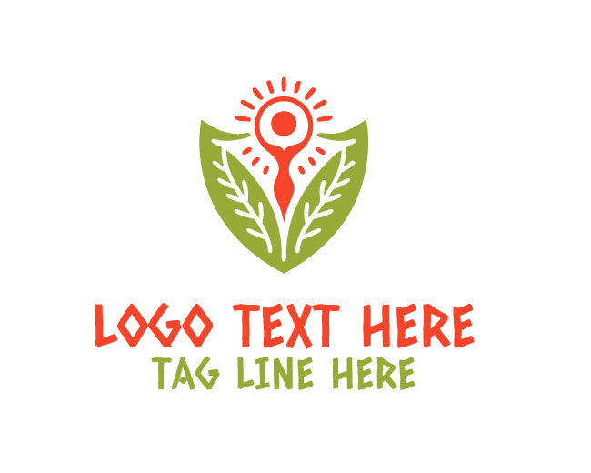 Eco Education Human Figure Logo