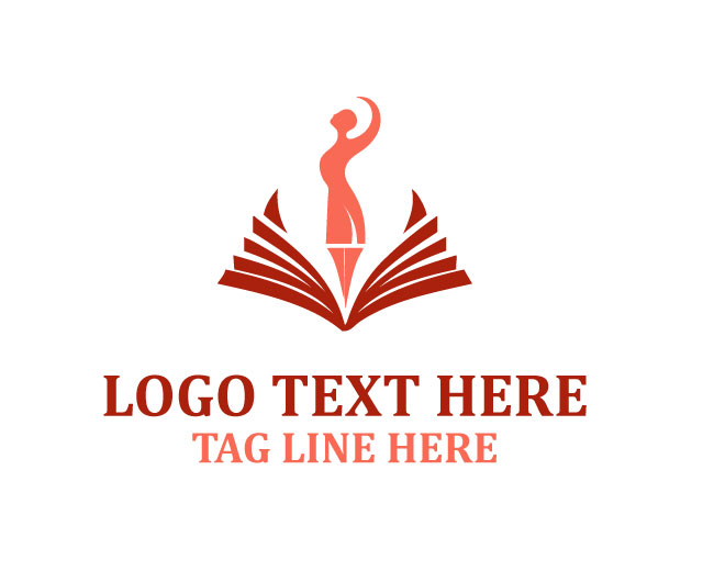 Education Book Human Figure Logo