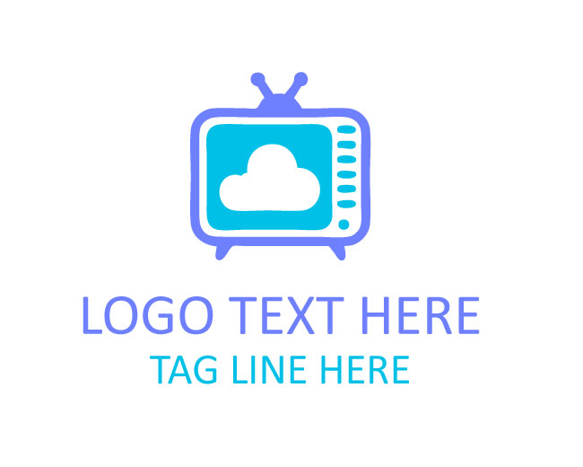 Rounded TV Screen Logo