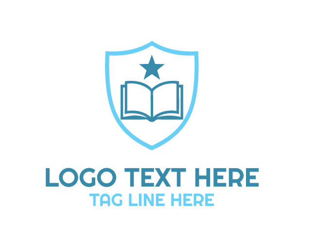 Education Book Shield Logo