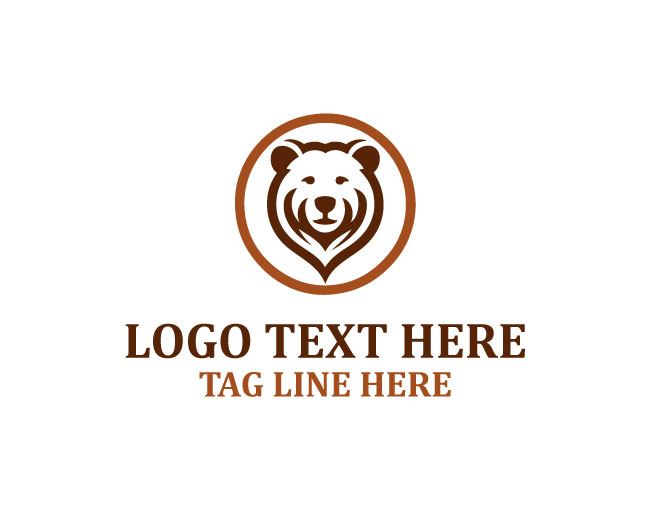  Wild Bear Head Logo