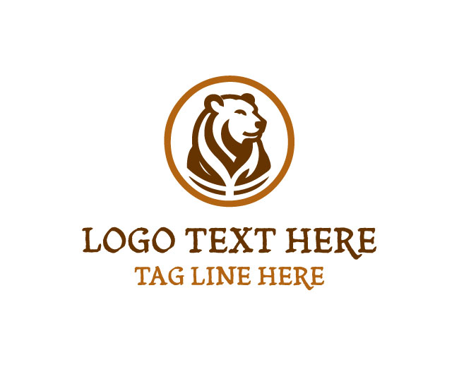 Wild Bear Face Logo