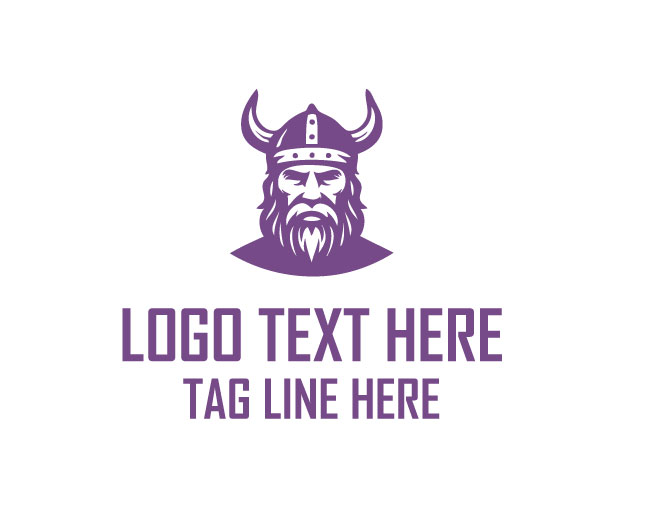 Simple Viking Helmet Logo