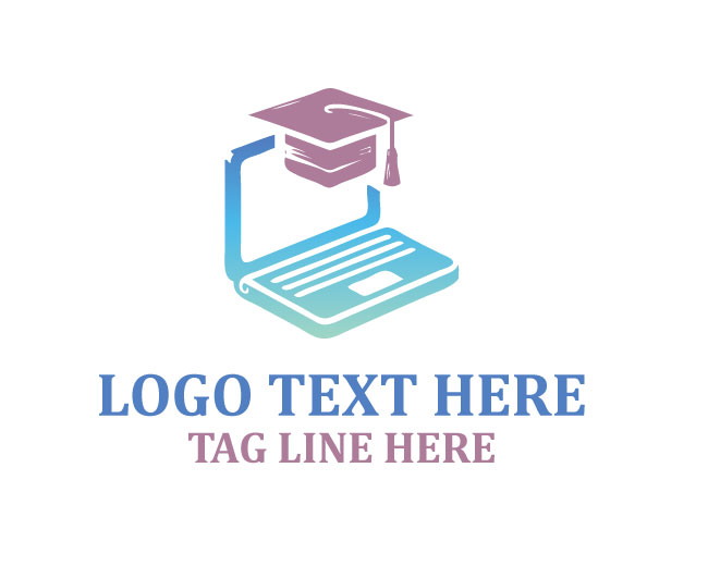 Education Laptop Knowledge Logo