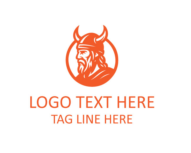 Clean Viking Head Logo