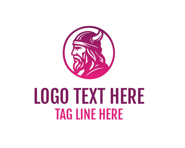 Viking Warrior Icon Logo