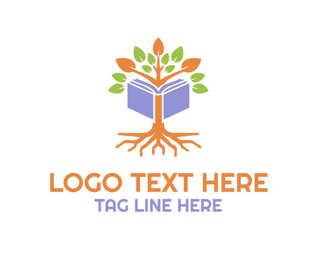 Education Book Tree Logo