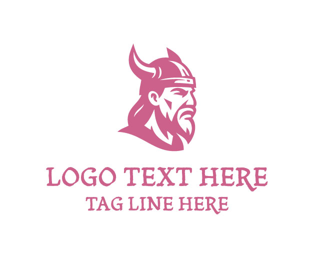 Simple Viking Face Logo