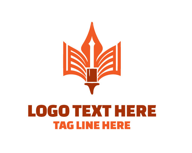 Education Book Knowledge Pen Logo