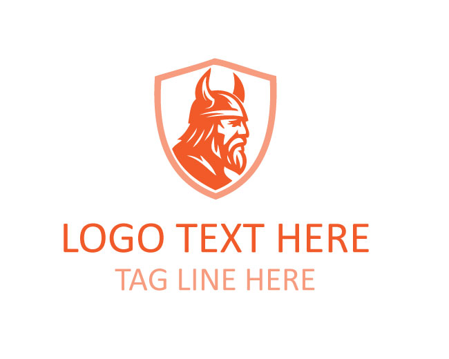 Viking Warrior Symbol Logo