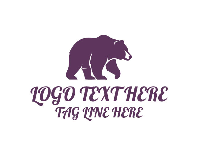 Wild Bear Minimal Logo