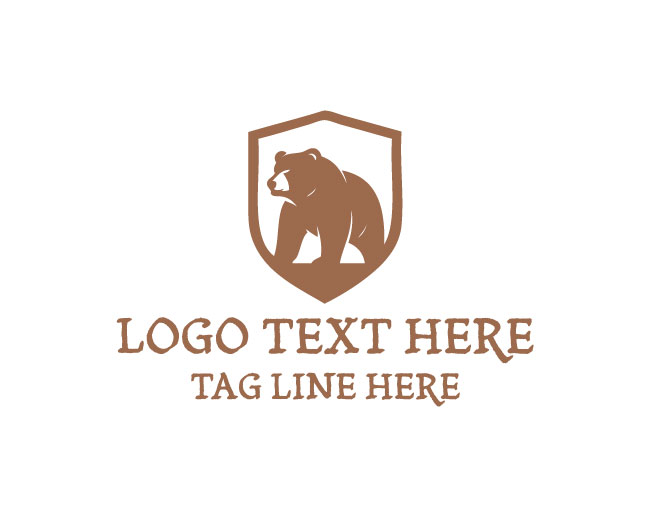 Wild Bear Modern Logo