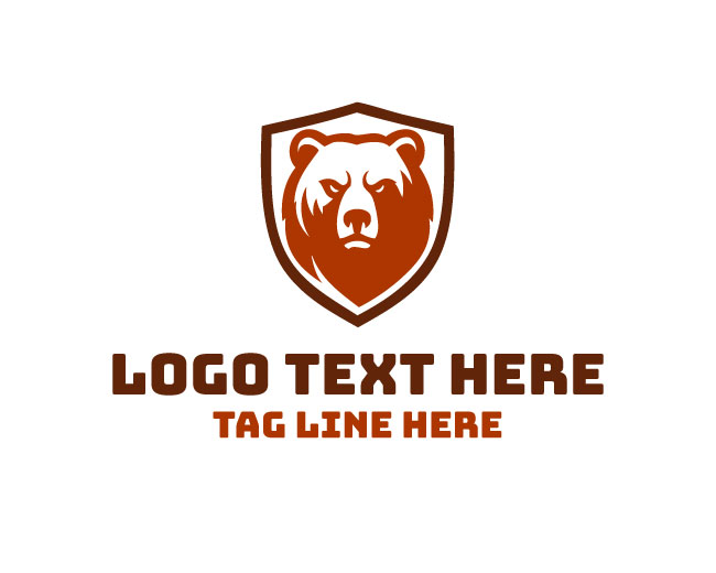 Wild Bear Shape Logo