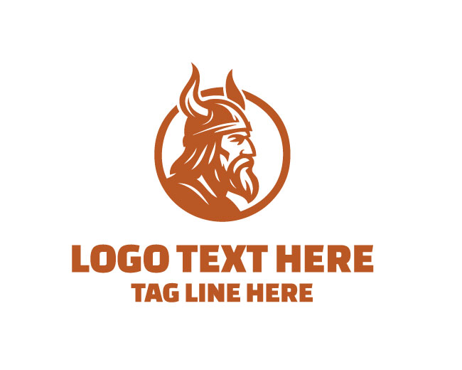 Minimal Viking Shield Logo