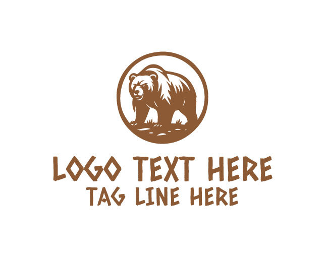 Wild Bear Strong circle Logo