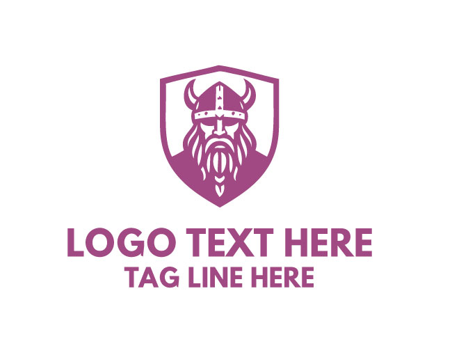 Front View Viking Helmet Logo