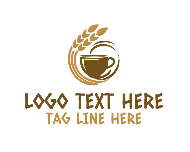 Flat Coffee Cup Logo