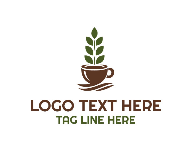 Coffee Cup with Steam Logo