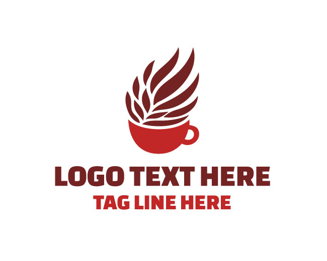 Pure Solid Coffee Cup Logo