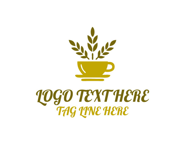 Rounded Solid Coffee Cup Logo