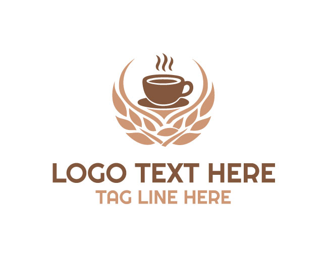 Floral Coffee Cup Logo