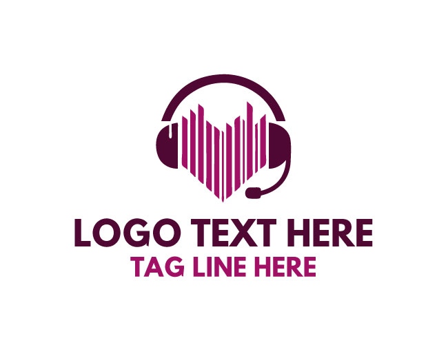 Audio Heart Music Logo