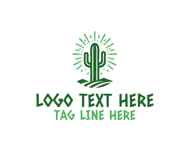 Cactus Rays Icon Logo