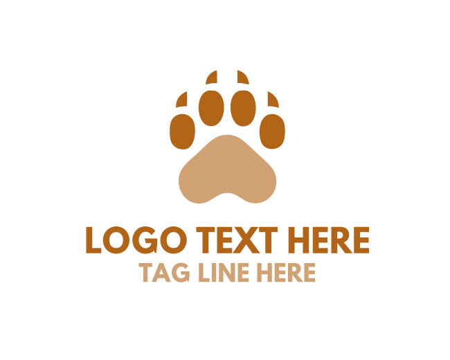  Wild Bear Paw Minimal Logo