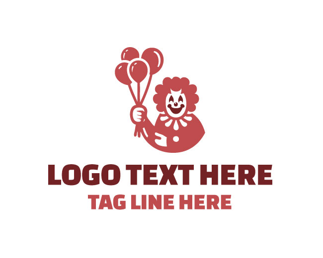 Party Clown Balloon Logo