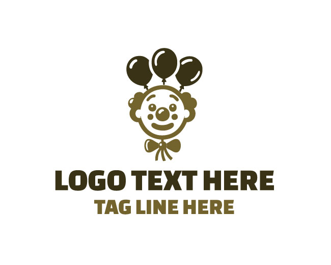 Party Clown Balloon Logo