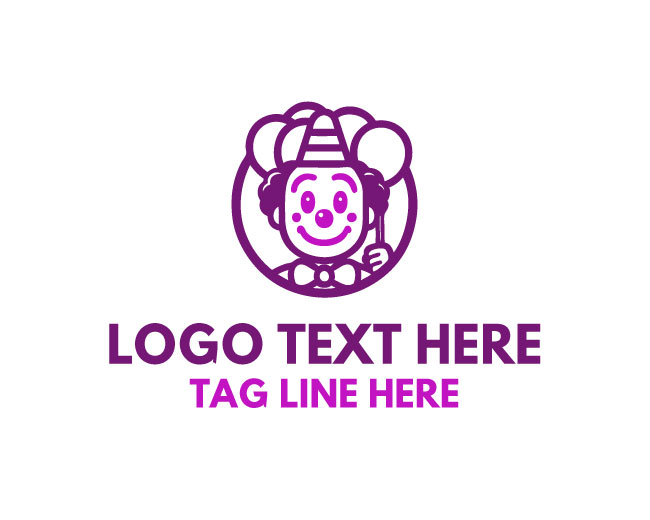 Party Clown Entertainer Logo