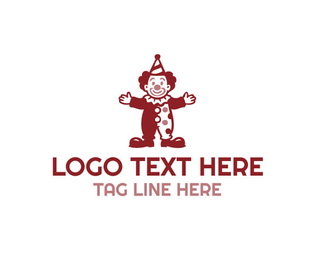 Party Clown Circus Fun Logo