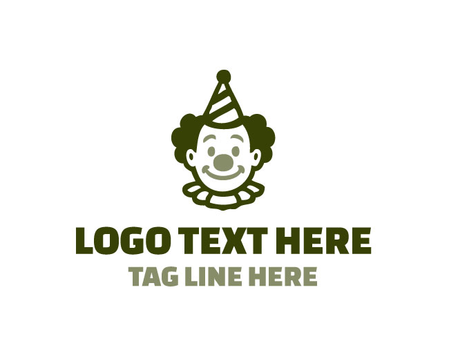 Party Clown Smiling Face Logo