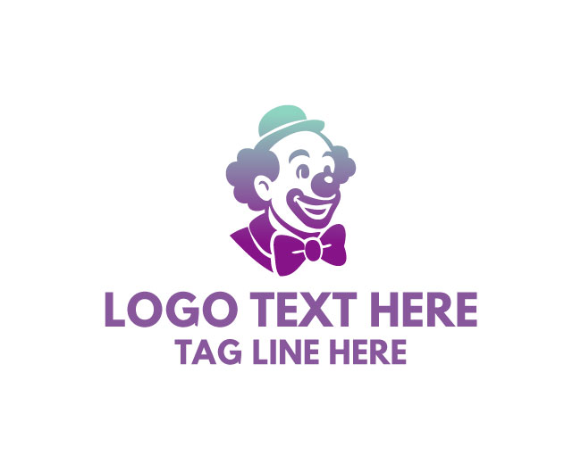 Party Clown Entertainment Fun Logo