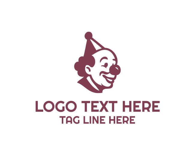Party Clown Fun Time Logo