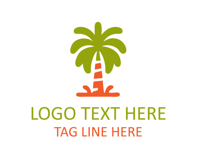 Palm Tree Tropical Logo