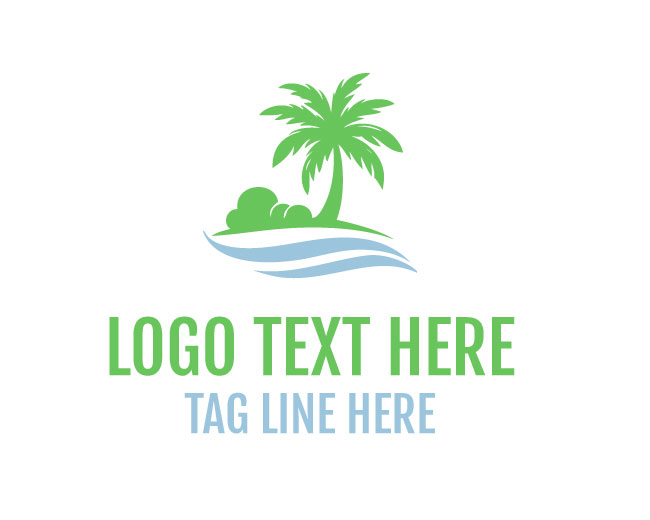 Palm Tree Minimal Logo