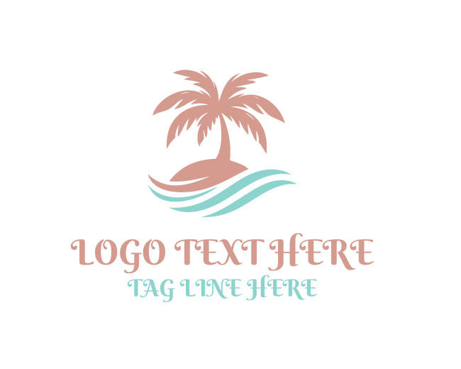 Palm Tree Modern Logo