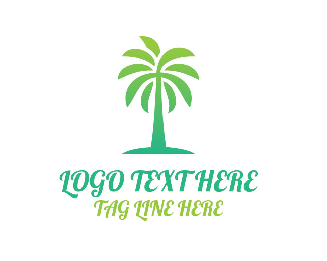 Palm Tree Abstract Logo