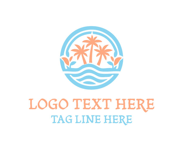 Palm Tree Island Logo
